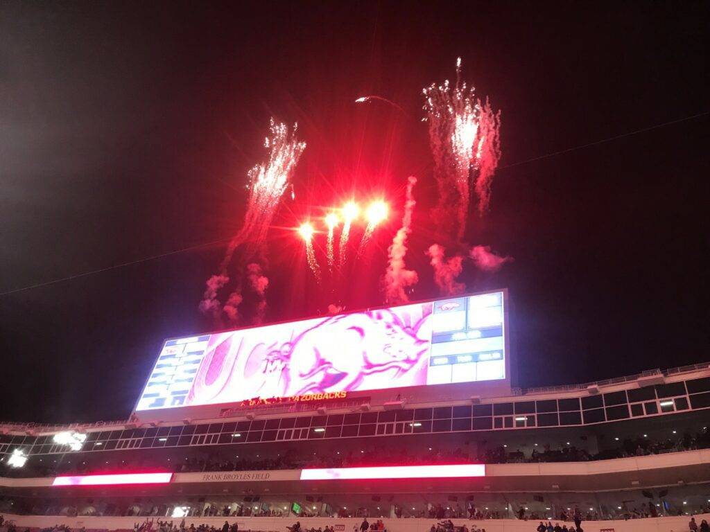 fireworks display event for ballgame